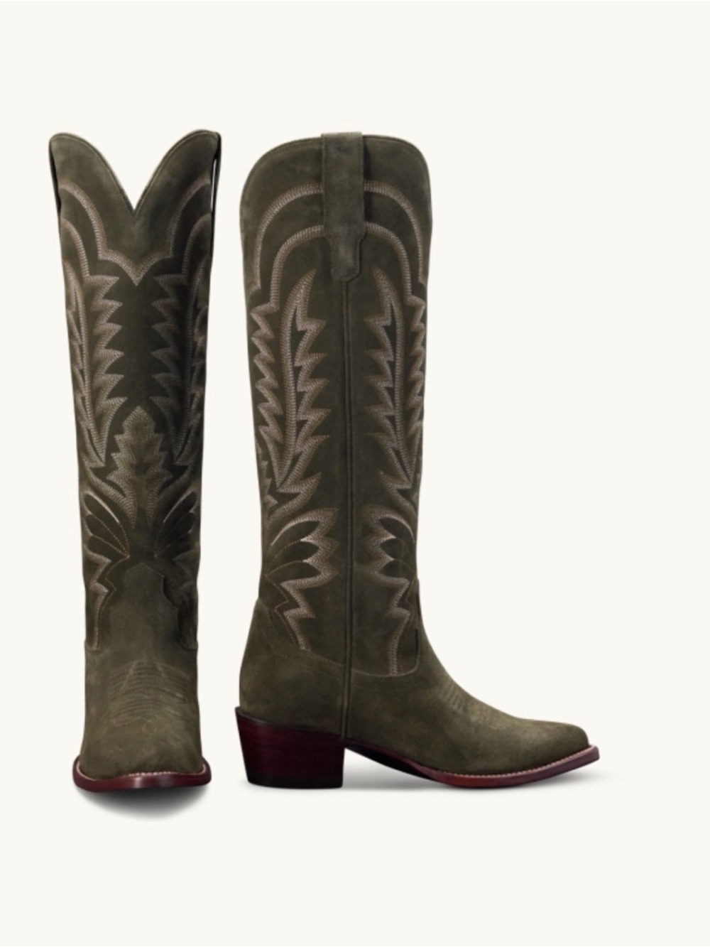 Tecovas The Abby Olive Suede